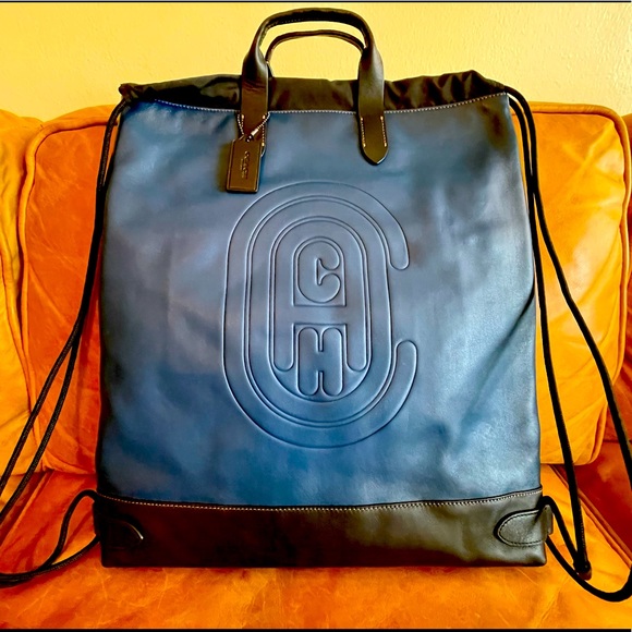 NEW Coach Academy Drawstring Backpack with Coach Patch (76154)